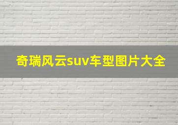 奇瑞风云suv车型图片大全