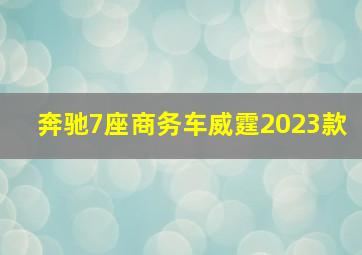 奔驰7座商务车威霆2023款