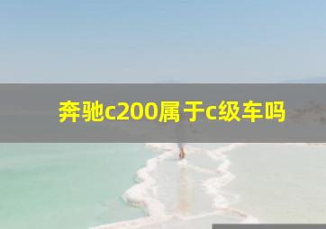 奔驰c200属于c级车吗