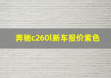 奔驰c260l新车报价紫色