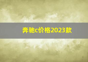 奔驰c价格2023款