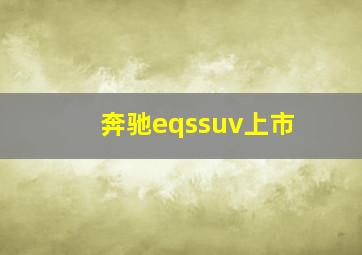 奔驰eqssuv上市