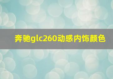 奔驰glc260动感内饰颜色