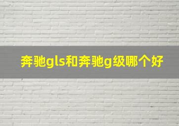 奔驰gls和奔驰g级哪个好