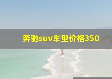 奔驰suv车型价格350