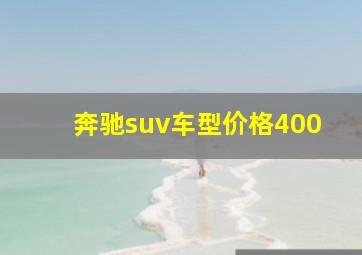 奔驰suv车型价格400