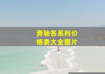 奔驰各系列价格表大全图片