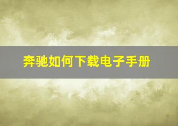 奔驰如何下载电子手册