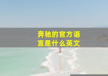 奔驰的官方语言是什么英文