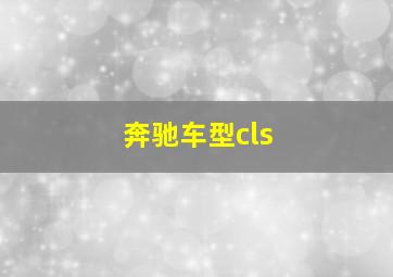 奔驰车型cls