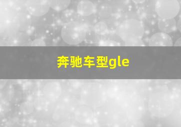 奔驰车型gle