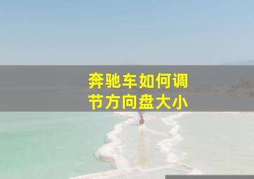 奔驰车如何调节方向盘大小