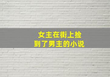 女主在街上捡到了男主的小说