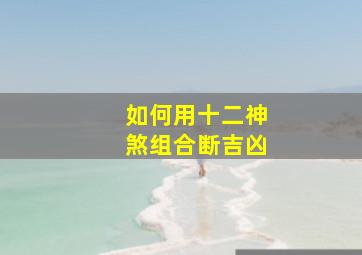 如何用十二神煞组合断吉凶