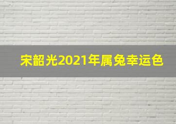 宋韶光2021年属兔幸运色