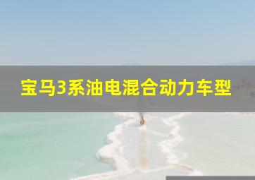 宝马3系油电混合动力车型