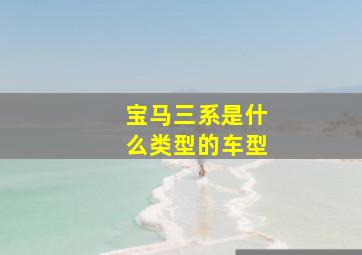 宝马三系是什么类型的车型