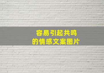 容易引起共鸣的情感文案图片