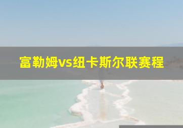 富勒姆vs纽卡斯尔联赛程