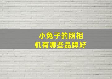 小兔子的照相机有哪些品牌好