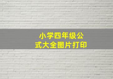 小学四年级公式大全图片打印