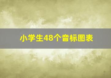 小学生48个音标图表