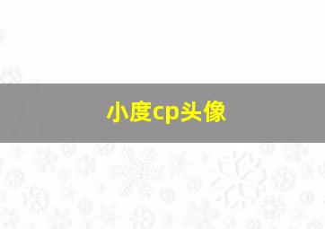 小度cp头像