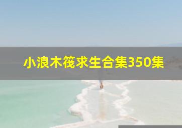 小浪木筏求生合集350集