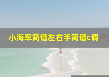 小海军简谱左右手简谱c调