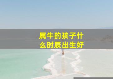 属牛的孩子什么时辰出生好