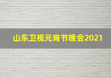 山东卫视元宵节晚会2021