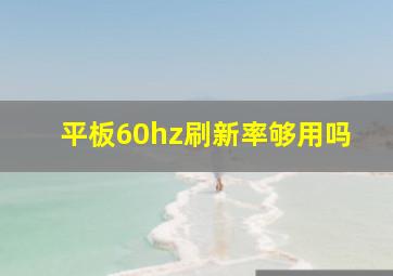 平板60hz刷新率够用吗