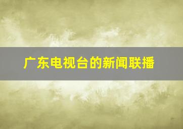 广东电视台的新闻联播