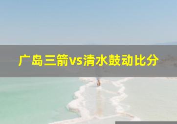 广岛三箭vs清水鼓动比分