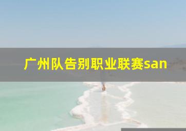 广州队告别职业联赛san