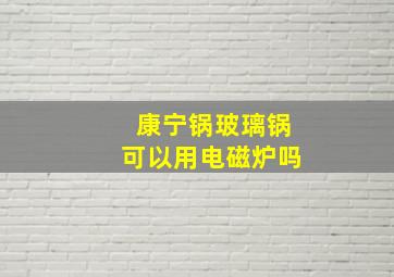 康宁锅玻璃锅可以用电磁炉吗