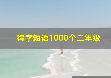 得字短语1000个二年级