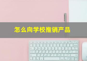 怎么向学校推销产品