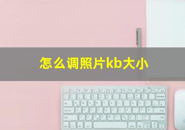 怎么调照片kb大小