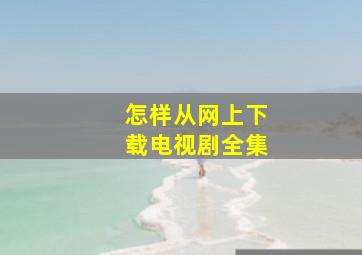 怎样从网上下载电视剧全集