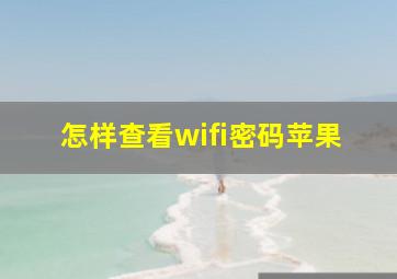 怎样查看wifi密码苹果