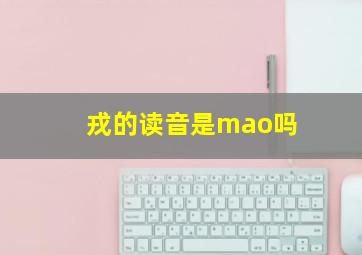 戎的读音是mao吗