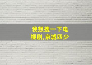 我想搜一下电视剧,京城四少