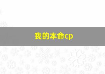 我的本命cp