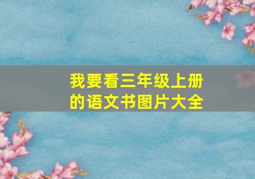 我要看三年级上册的语文书图片大全