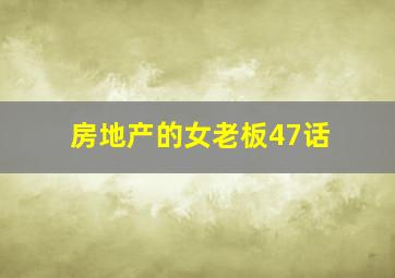 房地产的女老板47话