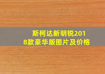 斯柯达新明锐2018款豪华版图片及价格