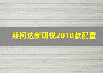 斯柯达新明锐2018款配置