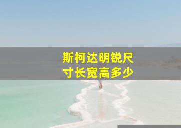 斯柯达明锐尺寸长宽高多少