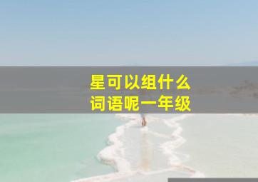 星可以组什么词语呢一年级